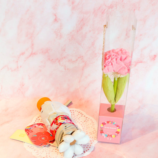 お花パラソル karendo×ホラグチカヨ コラボ＆フラフルP 母の日カーネーションケース付きset